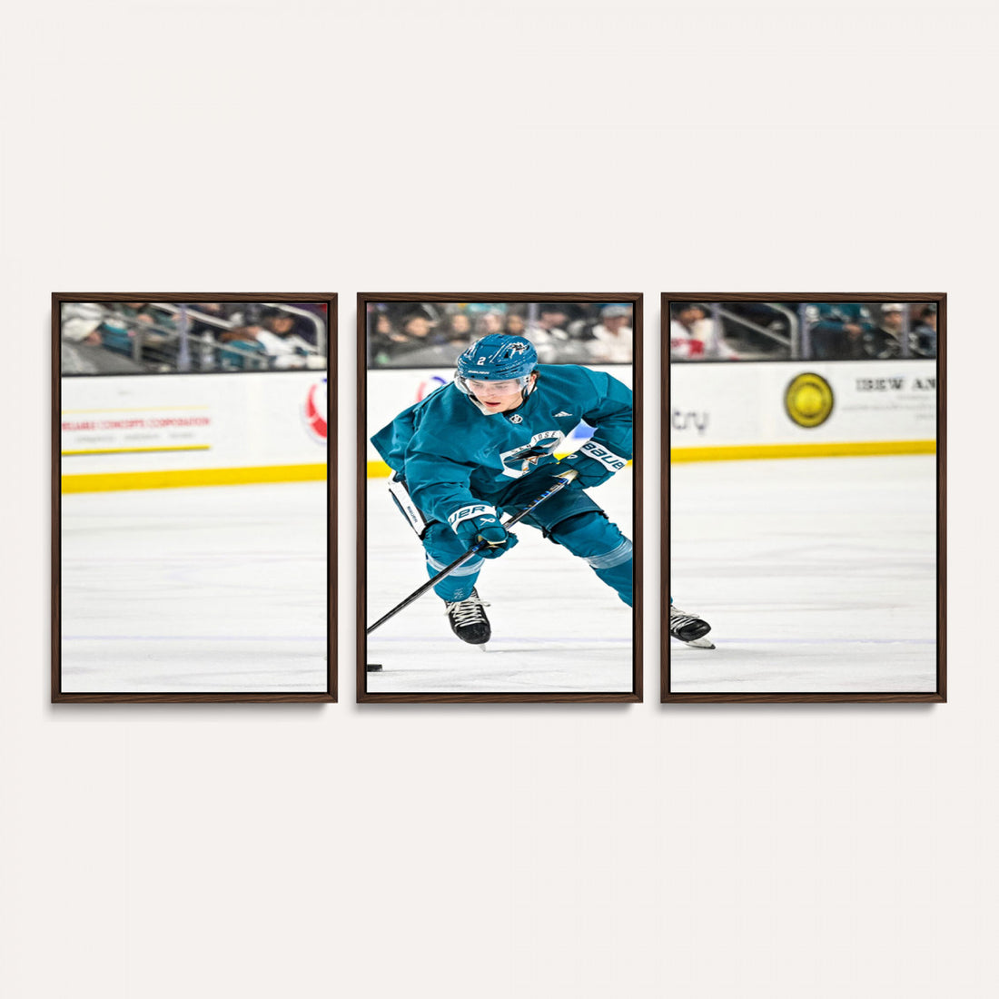 San Jose Sharks Ice Hockey Player Wall Art Canvas Print