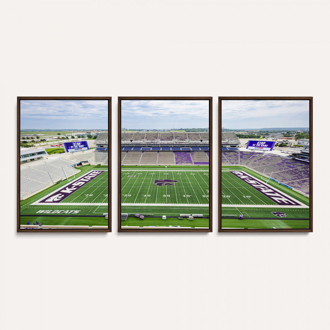 KState Wildcats Football Team Print, Manhattan Bill Snyder Family Stadium