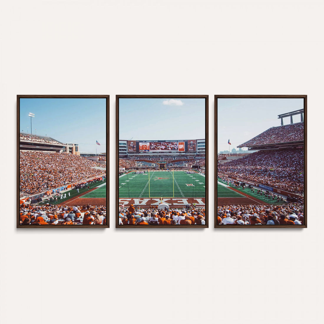 Framed Texas Memorial Stadium Canvas, University of Texas