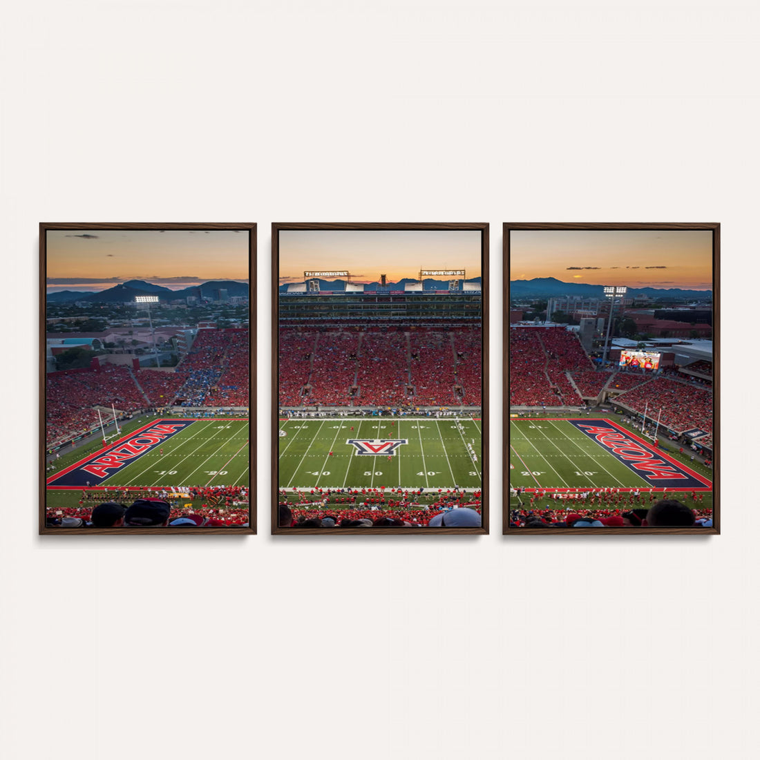Arizona Wildcats Football Team Print, Tucson Arizona, Framed and Ready to Hang