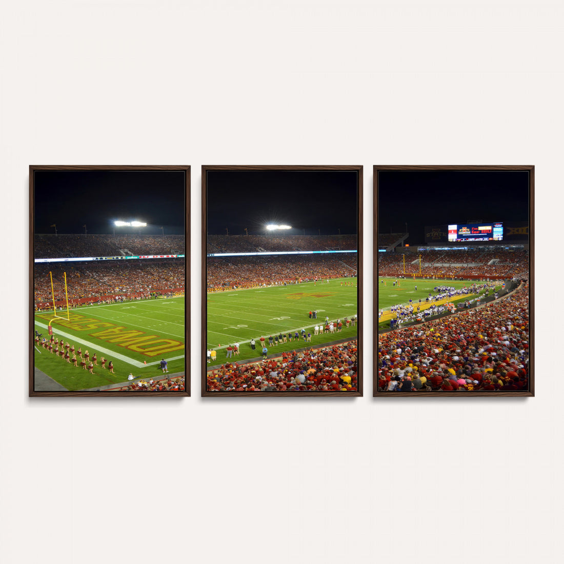 Iowa State University Cyclones Football Team Print, Ames, Extra Large Game Room Wall Decor