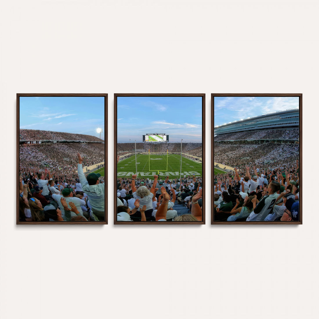 Michigan State Spartans Football Team Art Print, East Lansing