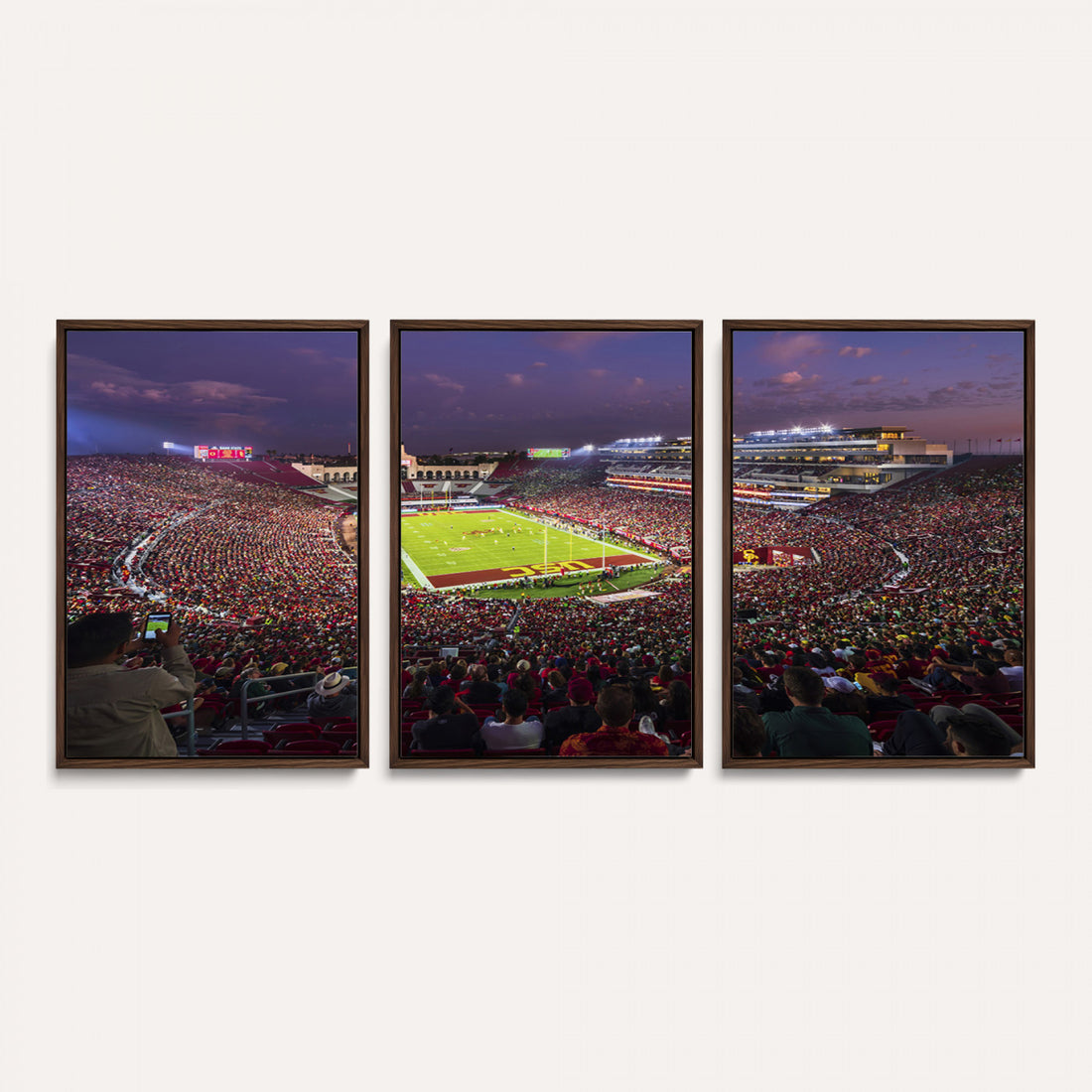 The University of Southern California USC Trojans Football Team Print, Extra Large Game Room Wall Decor
