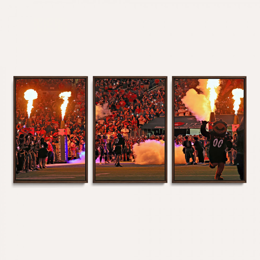 The University of Texas at San Antonio Roadrunners Football Team Print, Extra Large Game Room Wall Decor