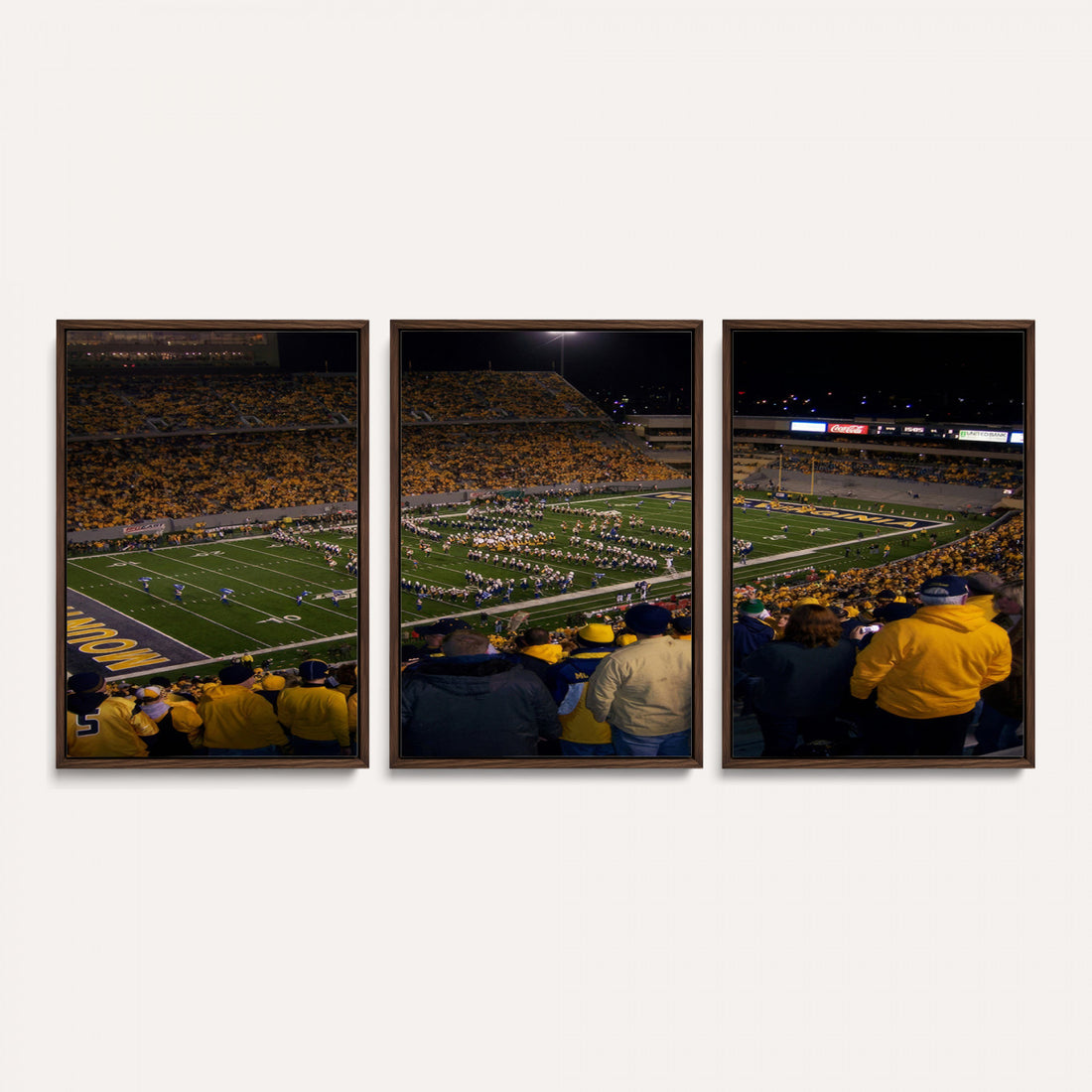West Virginia University Mountaineers Football Team Print, Milan Puskar Stadium, Morgantown