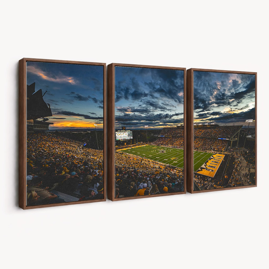 University of Wyoming Cowboys Football Team Print, Laramie War Memorial Stadium Wall Art