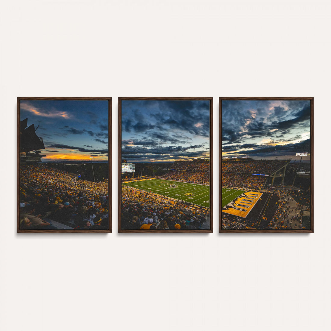 University of Wyoming Cowboys Football Team Print, Laramie, Framed and Ready to Hang