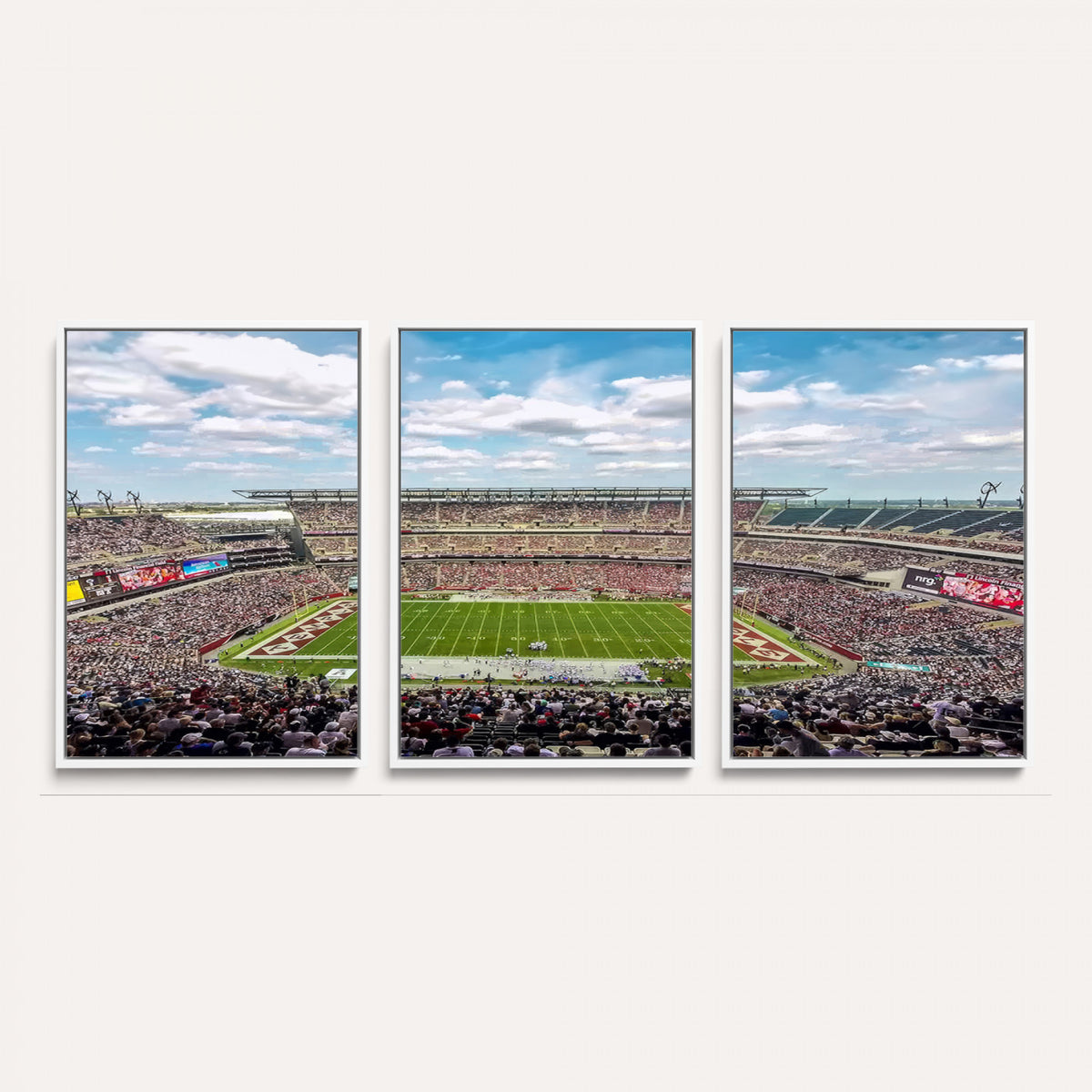 29243-PAN-FL-20X10 - The Temple University Owls Athletics Team Print - Philadelphia Lincoln Financial Field Stadium Wall