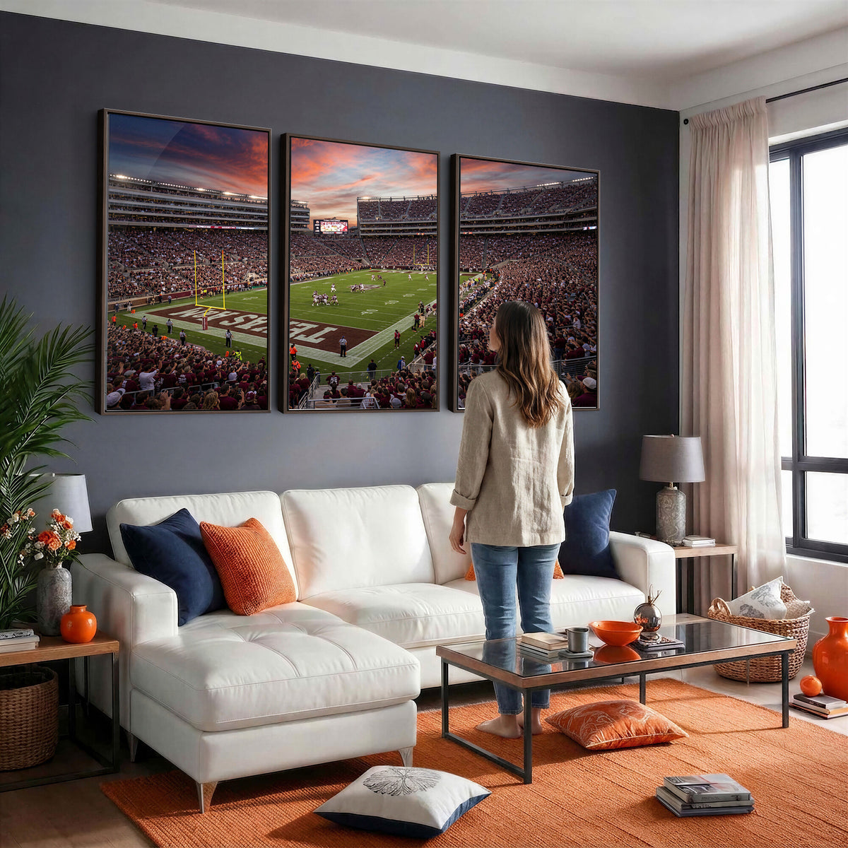 44328991-MGV-CV-36X24 - Stadium Wall Art Canvas Print