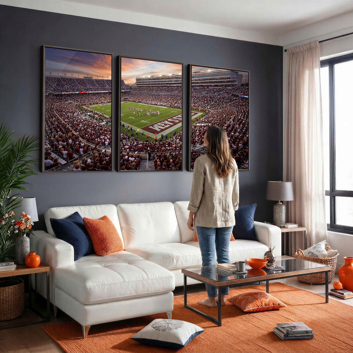 66624578-MGV-CV-36X24 - Stadium Wall Art Canvas Print