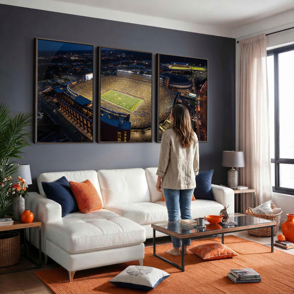 61127284-MGV-CV-36X24 - Stadium Wall Art Canvas Print