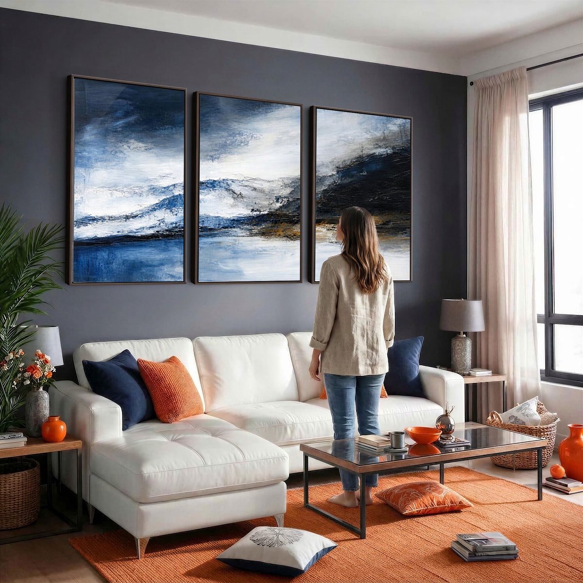 48142030SS-_Poster-30x20 - Extra Large Abstract Wall Art Canvas Print