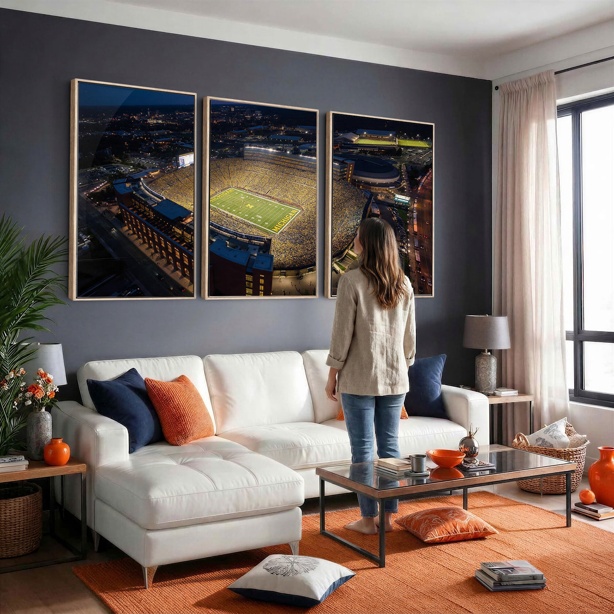 61127284-MGV-CV-36X24 - Stadium Wall Art Canvas Print