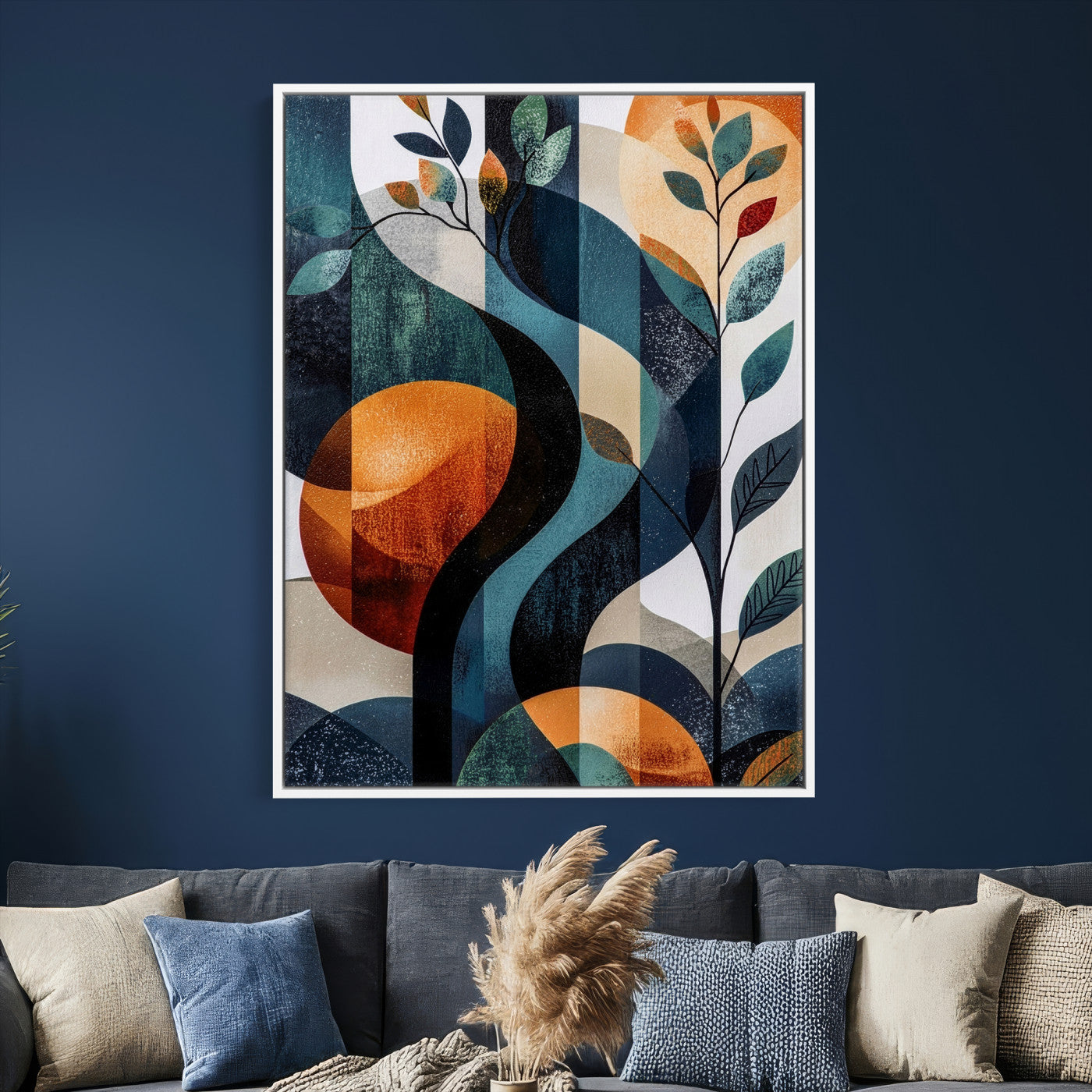 92534005-MGV-CV-24X36 - Abstract Flower Wall Art Canvas Print