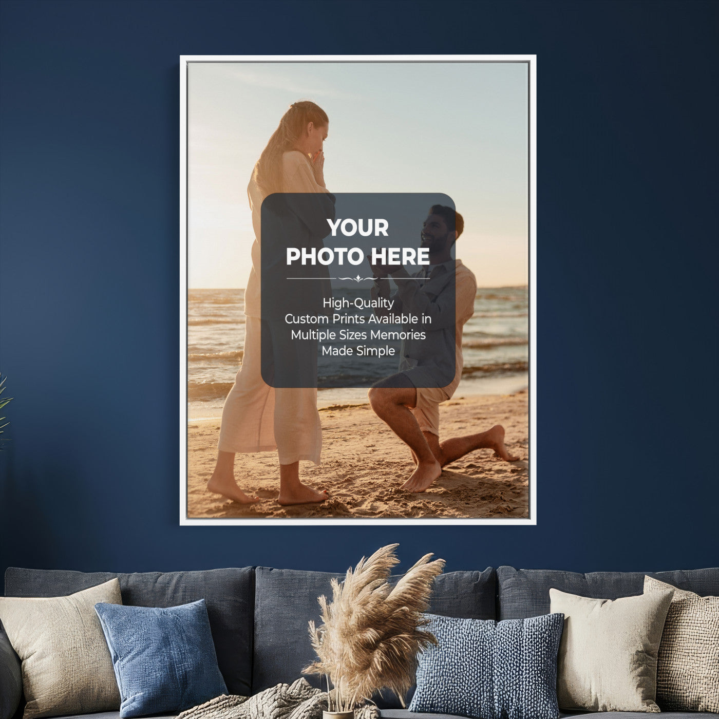30861211-MGV-CV-24X36 - Custom Photo Canvas Print, Personalized Picture Wall Art, Your Image on Canvas, Family Portrait Gift