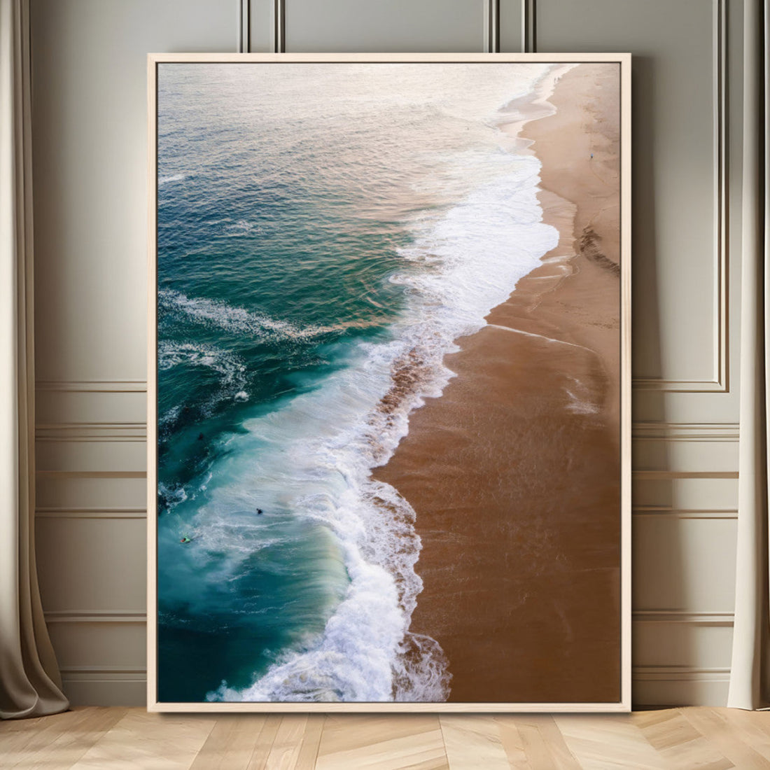 Serene Ocean Waves Wall Art Beach Wall Decor