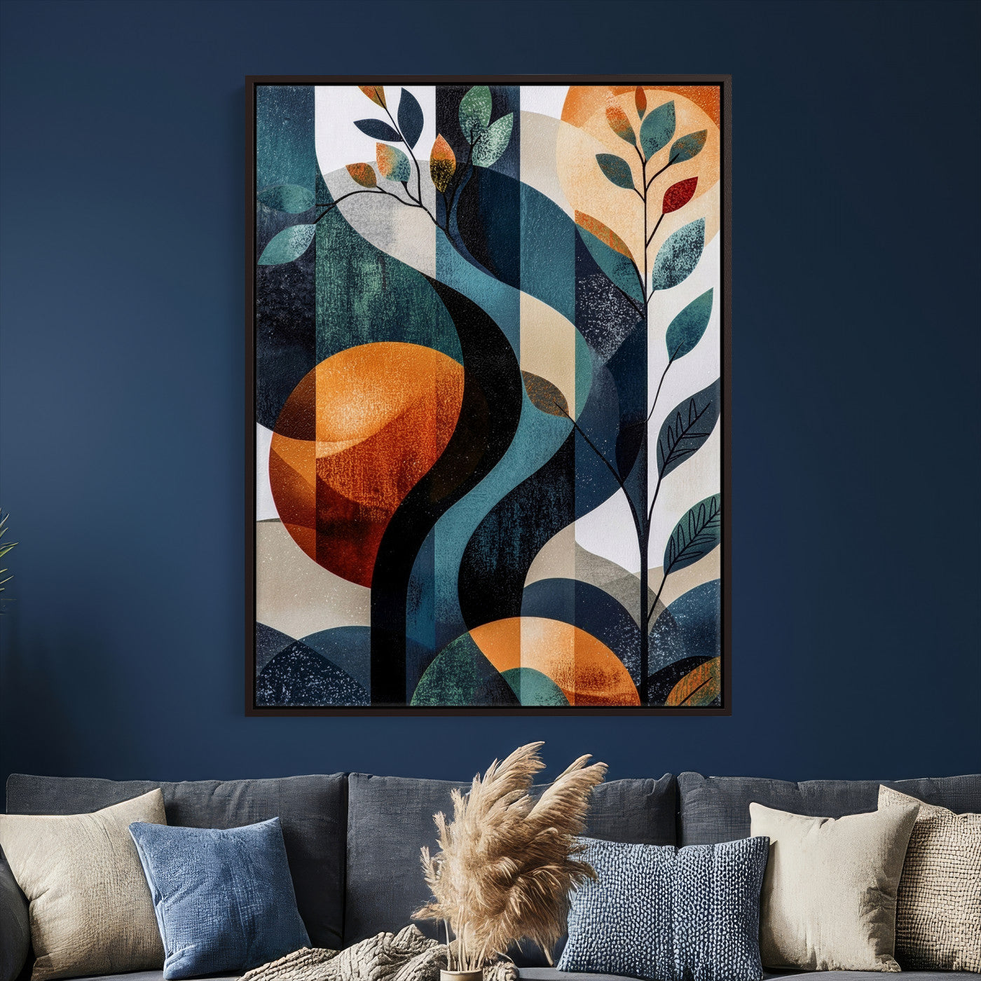 92534005-MGV-CV-24X36 - Abstract Flower Wall Art Canvas Print