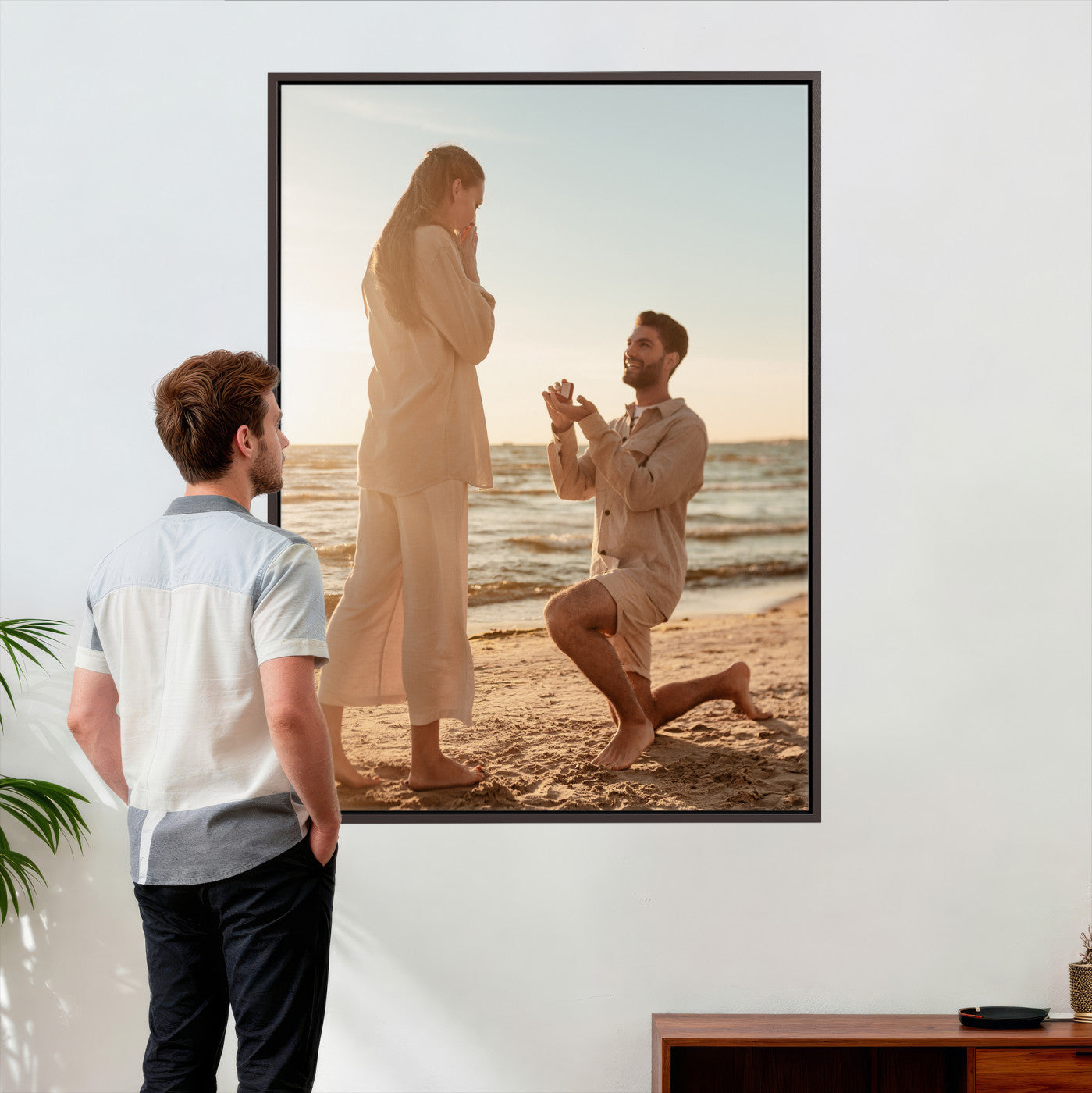 38460512D3-MGV-CV-24X36 - Custom Photo Canvas Print, Personalized Picture Wall Art, Your Image on Canvas, Family Portrait Gift