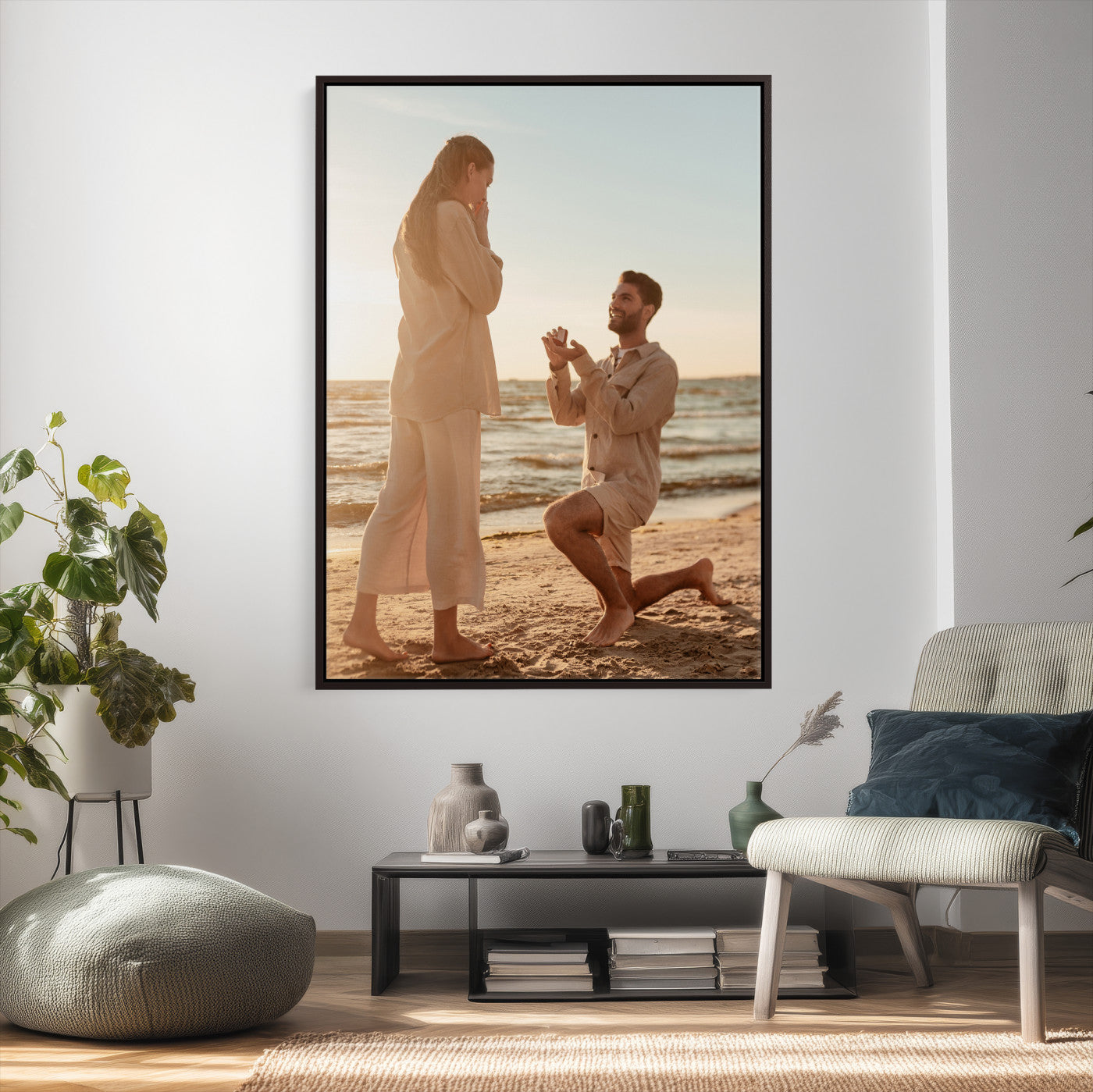38460512D3-MGV-CV-24X36 - Custom Photo Canvas Print, Personalized Picture Wall Art, Your Image on Canvas, Family Portrait Gift