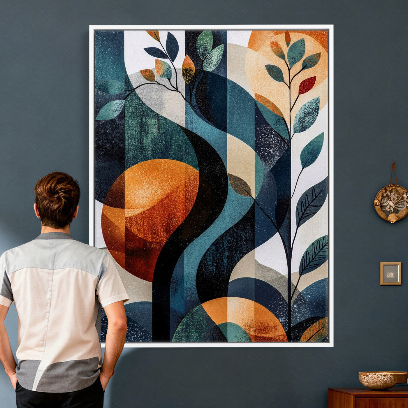 92534005-MGV-CV-24X36 - Abstract Flower Wall Art Canvas Print