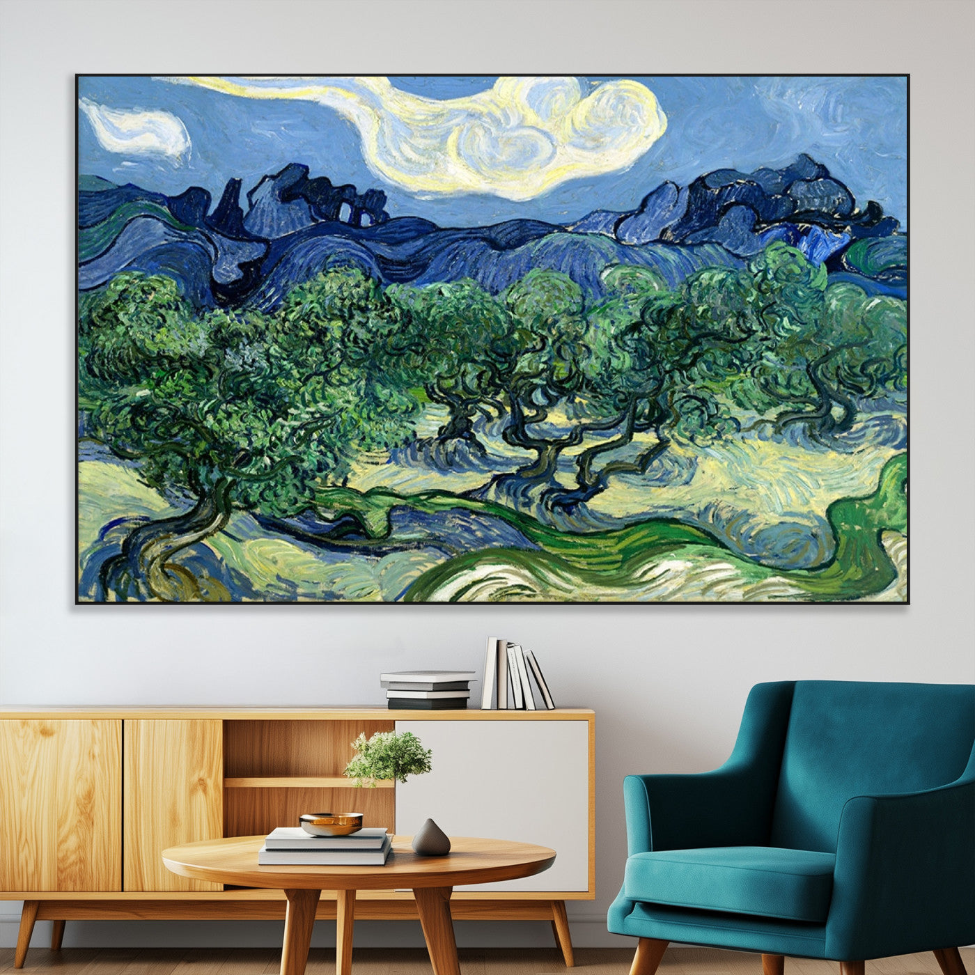 80252-MGV-CV-36X24-Olive Trees Van Gogh Wall Art Canvas Print