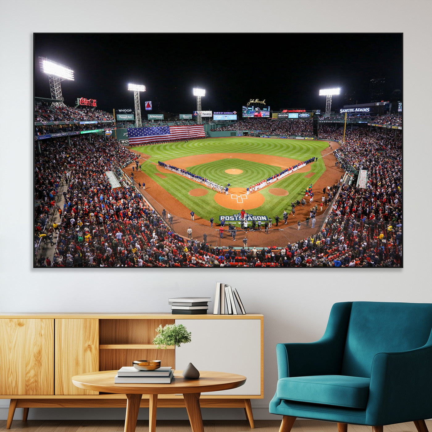 47365-MGV-CV-36X24-Fenway Park Wall Art Canvas Print | Large Baseball Stadium Canvas Print for Boston Red Sox Fans |