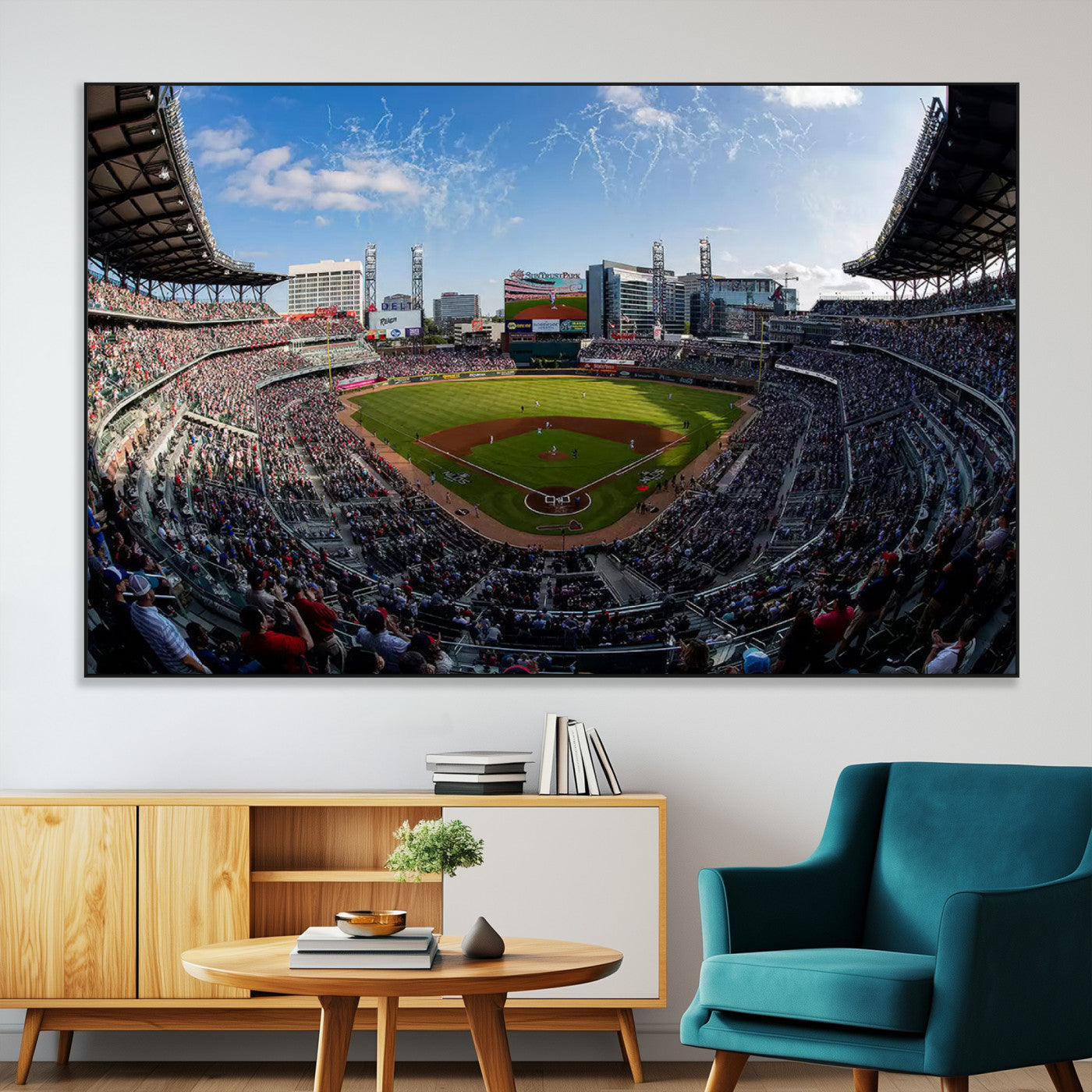 78608-MGV-CV-36X24-Truist Park Stadium Canvas Wall Art - Atlanta Braves Game Day Exclusive Decor