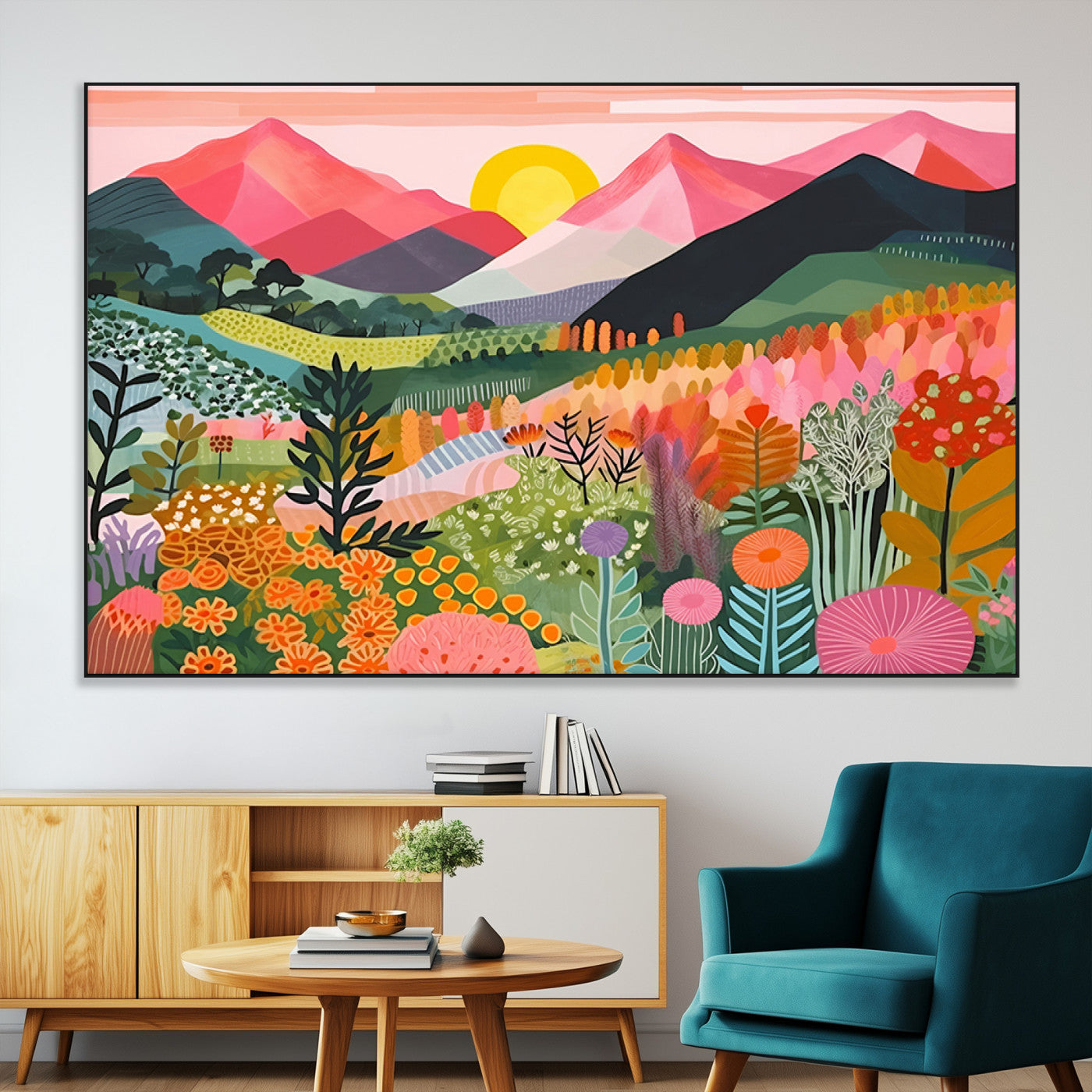 36236-MGV-CV-36X24-Yayoi Kusama 1986 Wall Art Print – Yayoi Kusama Wabi Sabi Japanese Wall Art Print - Vibrant Abstract