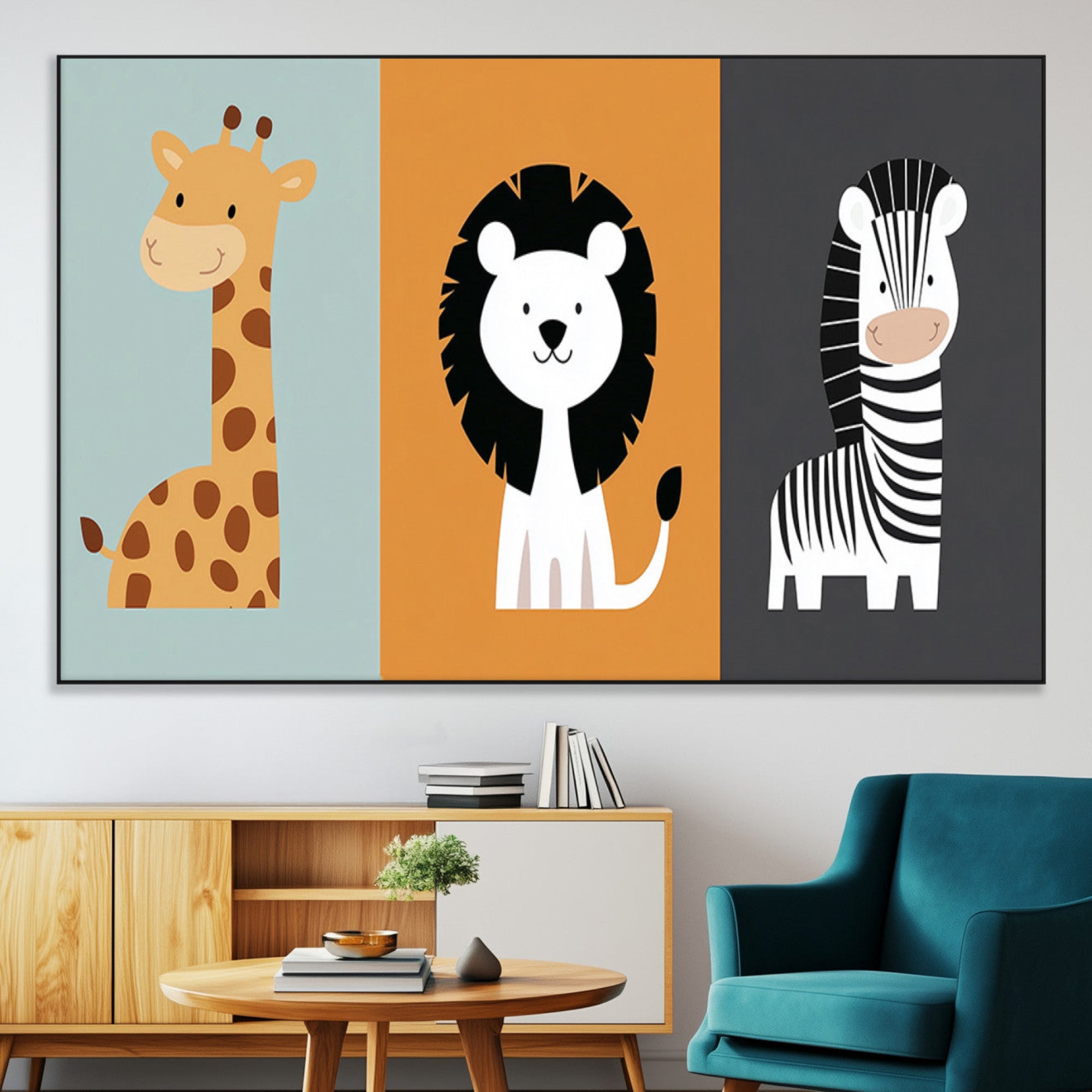 -Boho Jungle Animal Nursery Wall Art Prints – Safari Decor Earth Tones Modern, Artwork for Home, Stylish Spaces