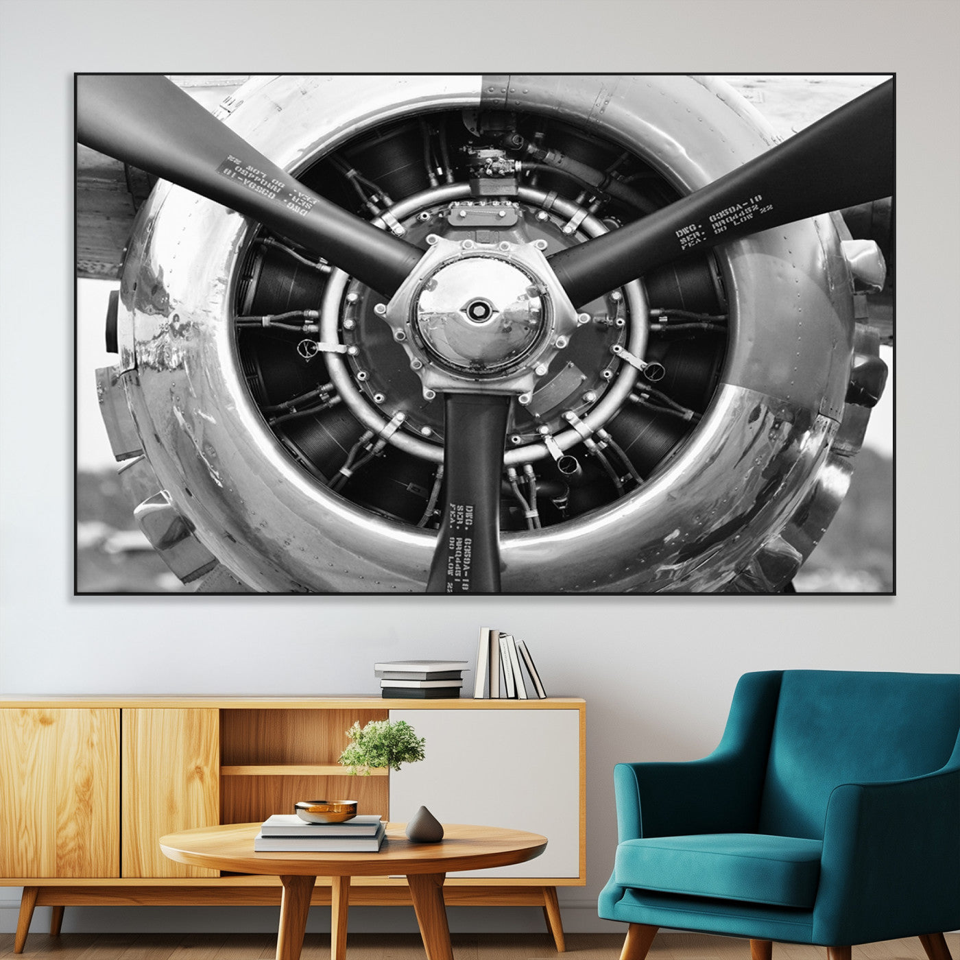 28132-MGV-CV-36X24-Vintage Airplane Wall Art Canvas Print