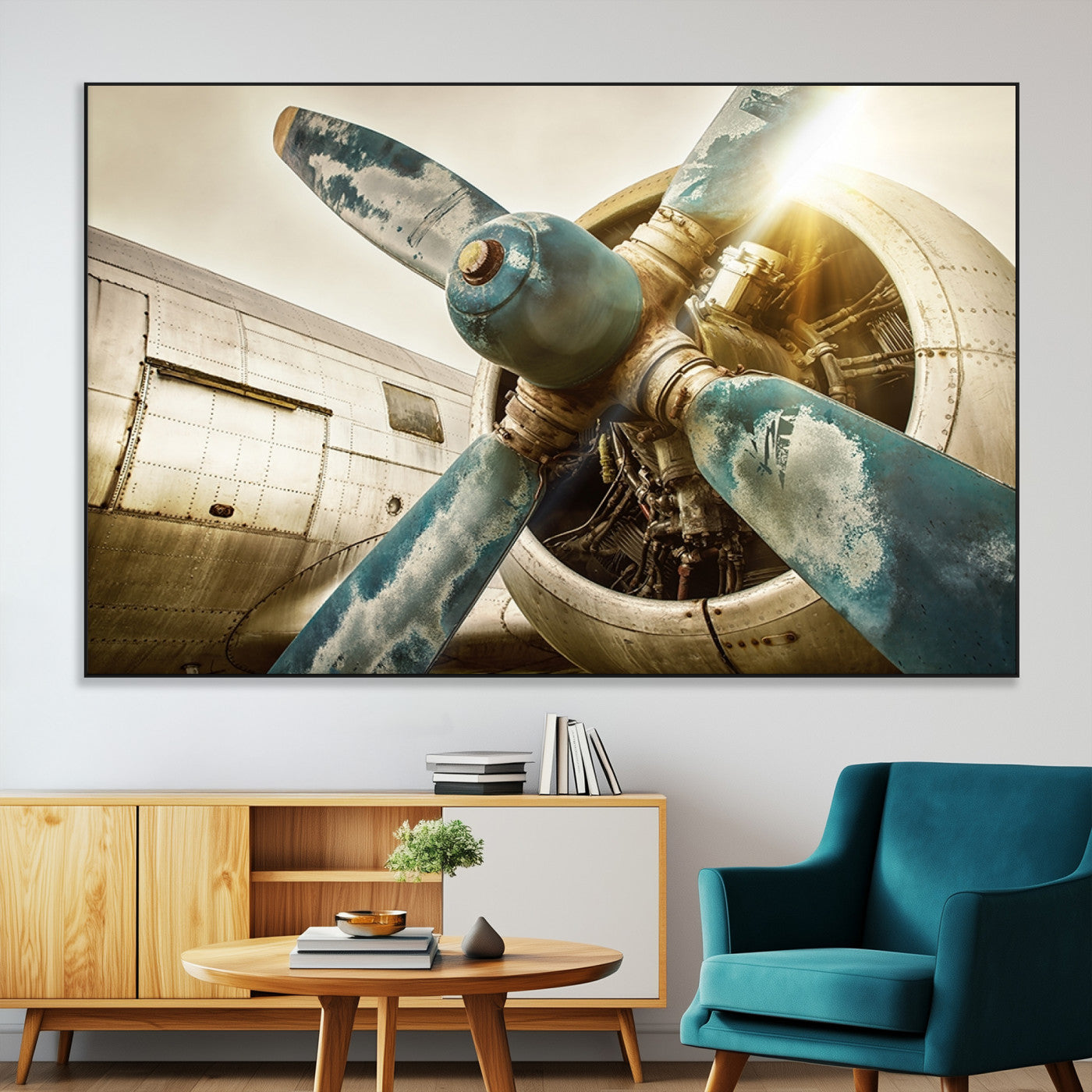 14106-MGV-CV-36X24-Vintage Airplane Canvas Print