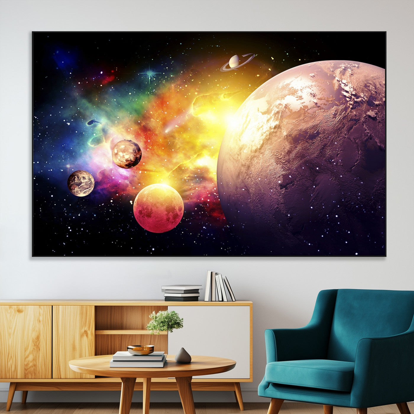 51843-MGV-CV-36X24-Space and Galaxy Canvas Print