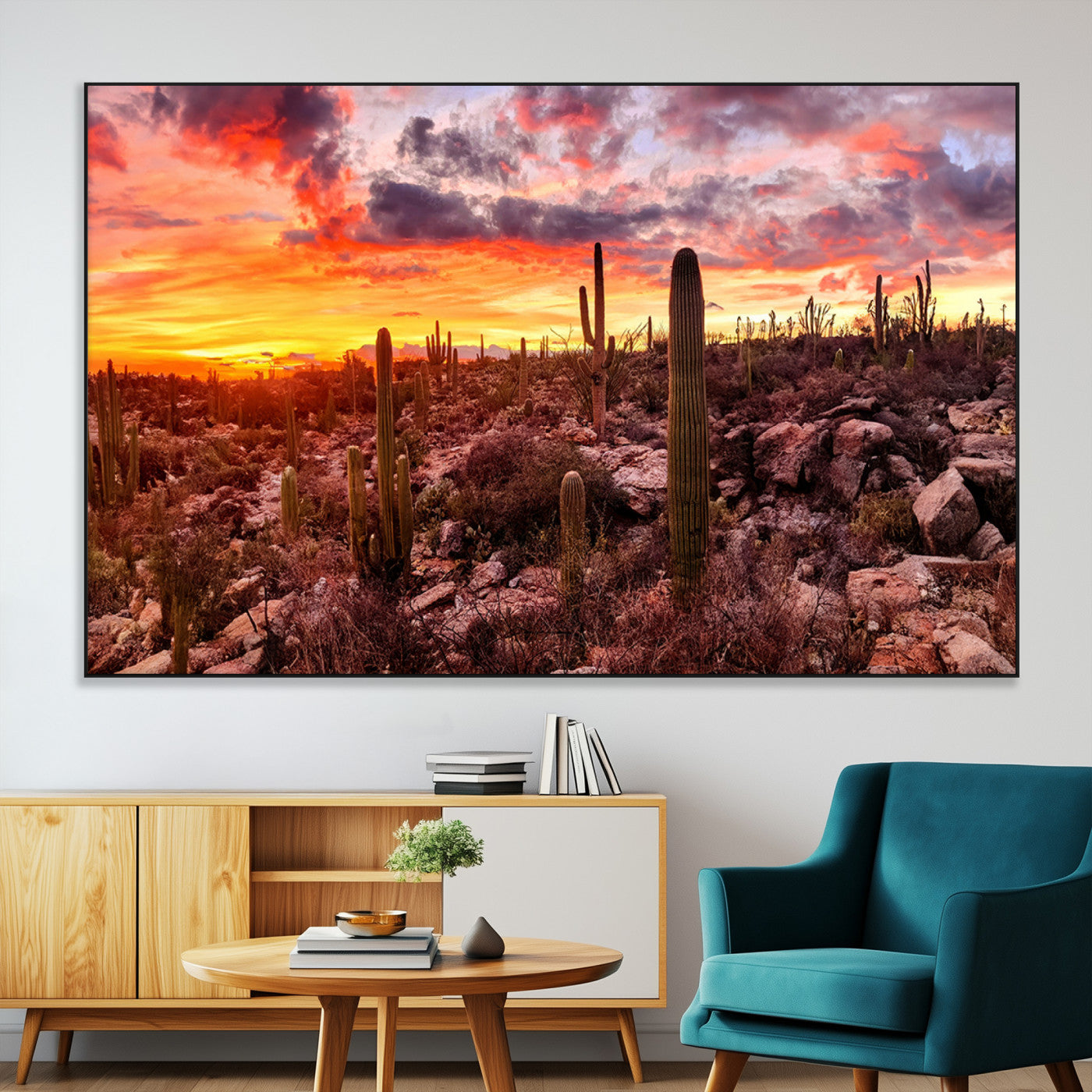 -Arizona Desert Print, Western Cowboy Wall Art Print