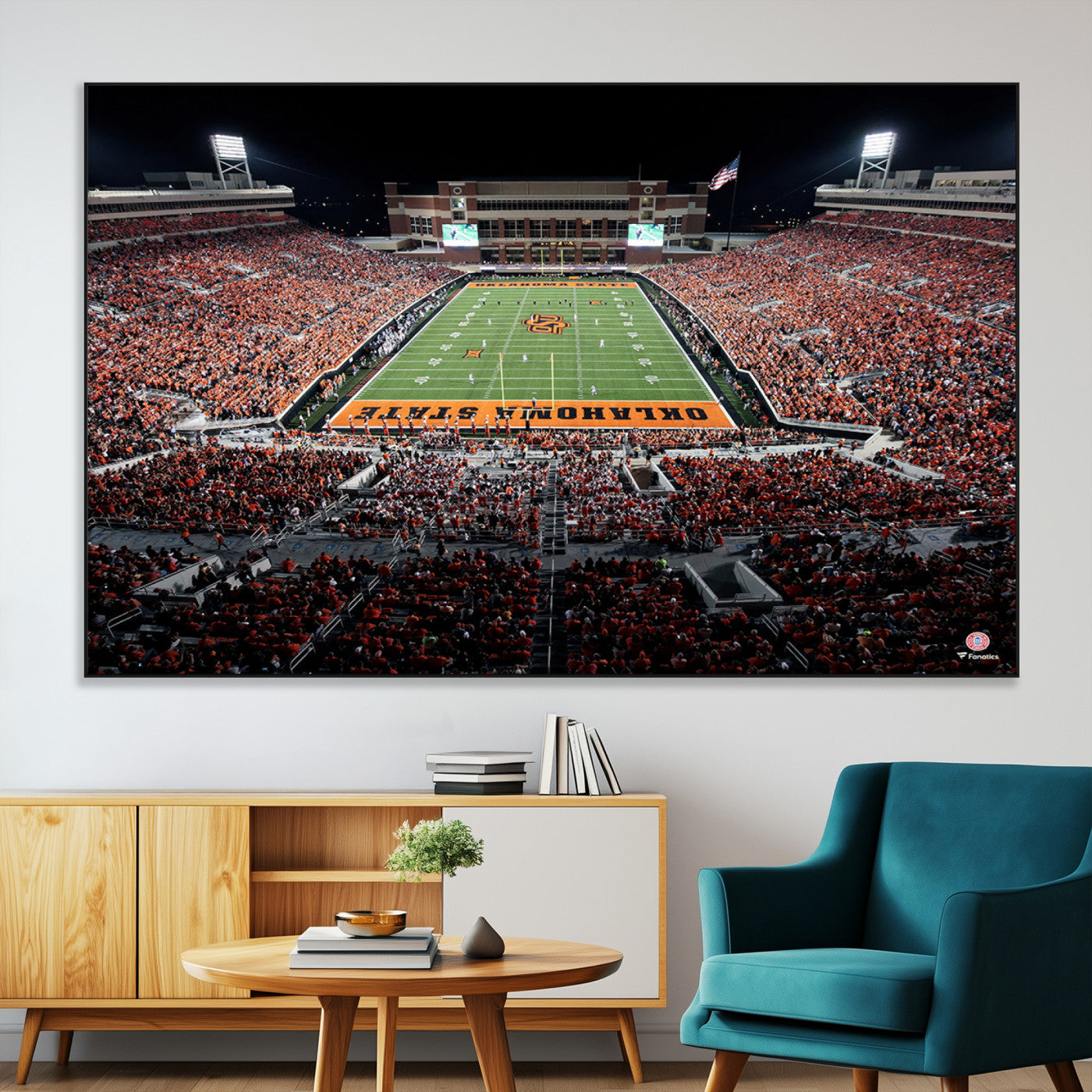 81675-MGV-CV-36X24-Oklahoma State Cowboys Canvas Print, Football Team Print - Stillwater Boone Pickens Stadium Wall Art