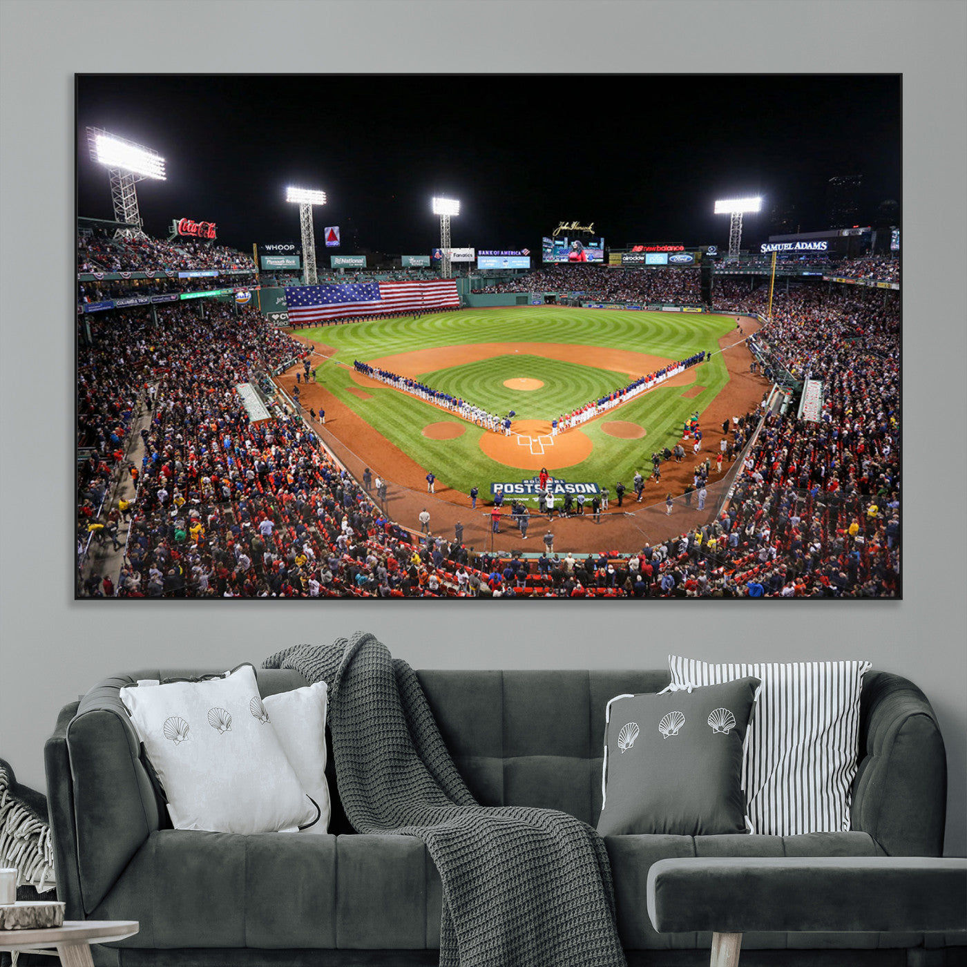 47365-MGV-CV-36X24-Fenway Park Wall Art Canvas Print | Large Baseball Stadium Canvas Print for Boston Red Sox Fans |