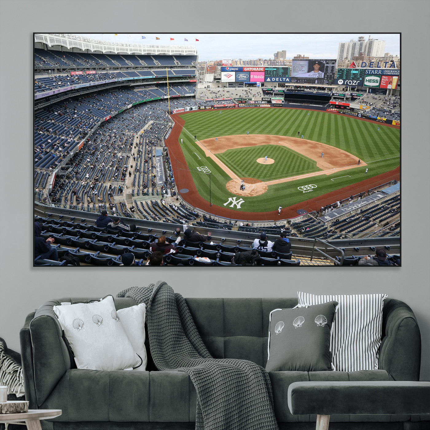 -New York Yankees Baseball Team Print - Yankee Stadium Wall Art Canvas Print