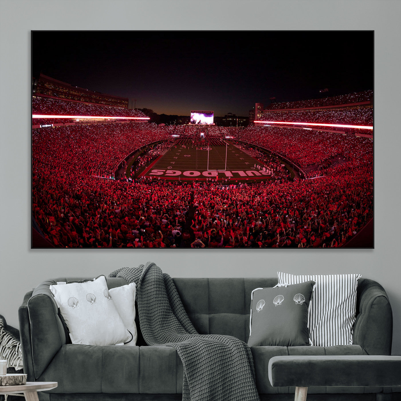 38331045-MGV-CV-36X24-Dooley Stadium Wall Art, Sports Arena Canvas Print, Dooley Field Sanford Stadium Artwork for Home, Office