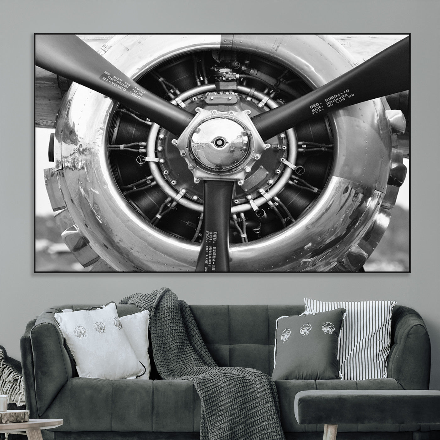 28132-MGV-CV-36X24-Vintage Airplane Wall Art Canvas Print