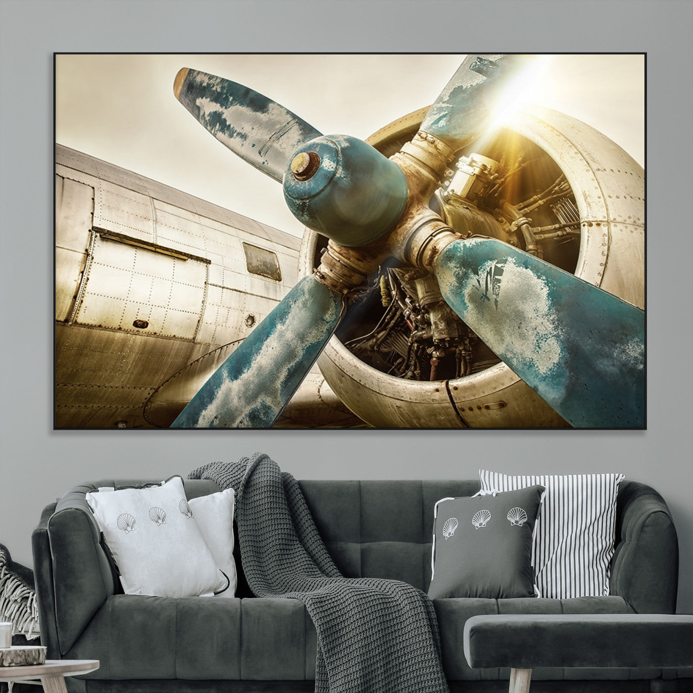 14106-MGV-CV-36X24-Vintage Airplane Canvas Print