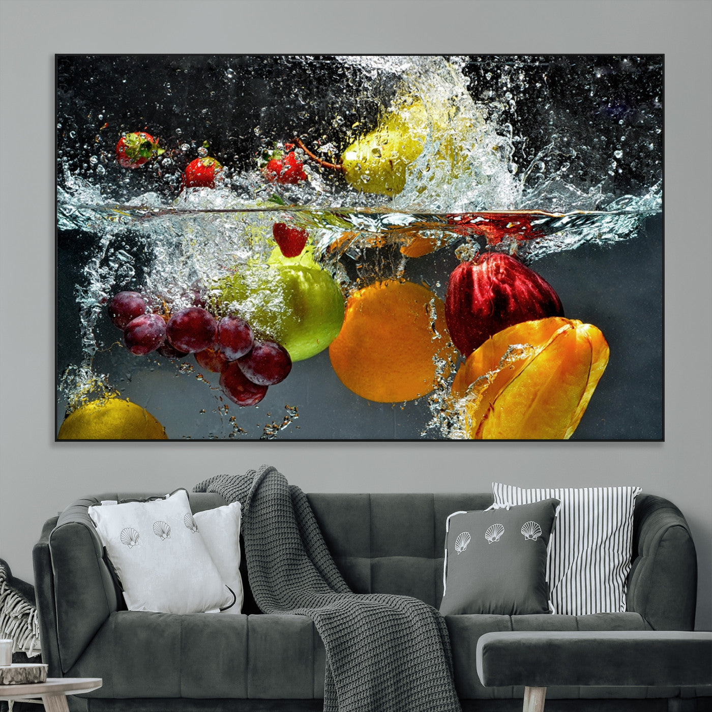 -Kithen Vegetables World Wall Art Canvas Print