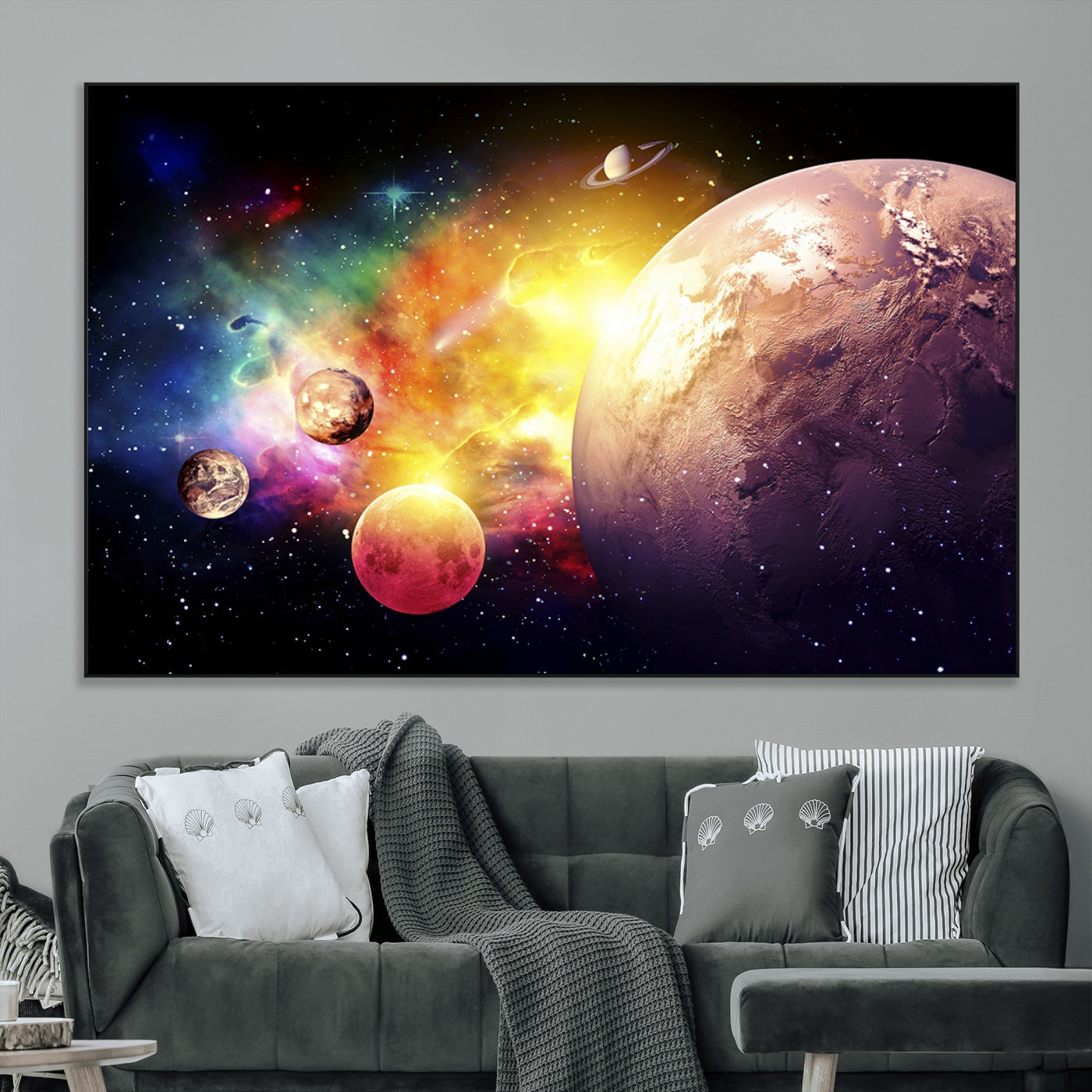51843-MGV-CV-36X24-Space and Galaxy Canvas Print