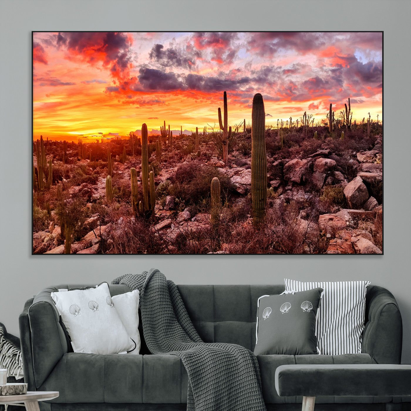 -Arizona Desert Print, Western Cowboy Wall Art Print