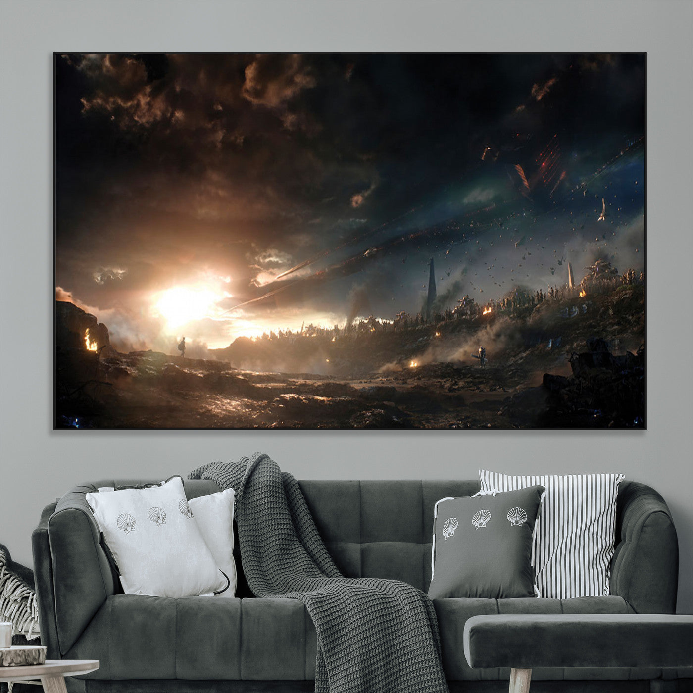 -Avengers Planet Wall Art Canvas Print