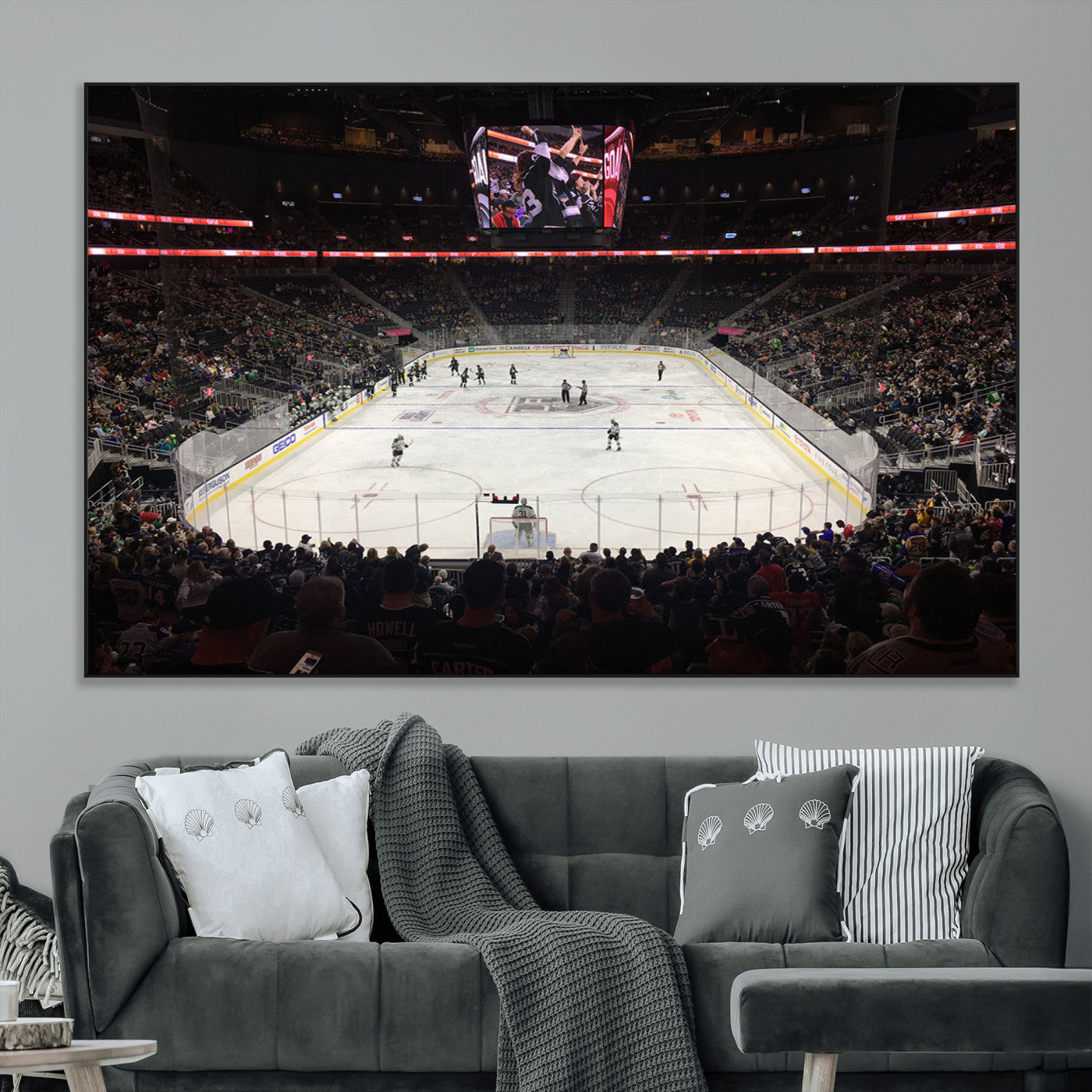 -T Mobile Arena Paradise Nevada Vegas Golden Knights Ice Hockey Stadium Canvas Print Wall Art