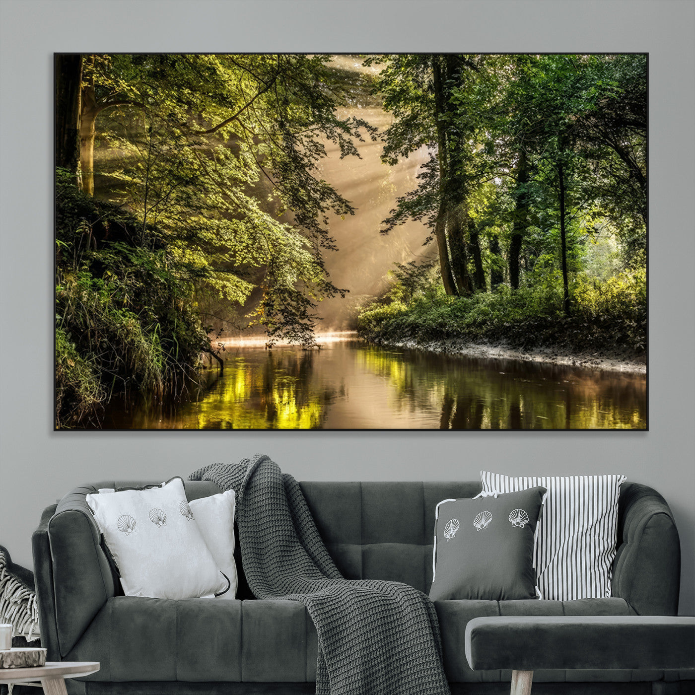 -Forest Wall Art Print | River Landscape Wall Art | Perfect for Farmhouse Wall Decor, Cabin Wall Art