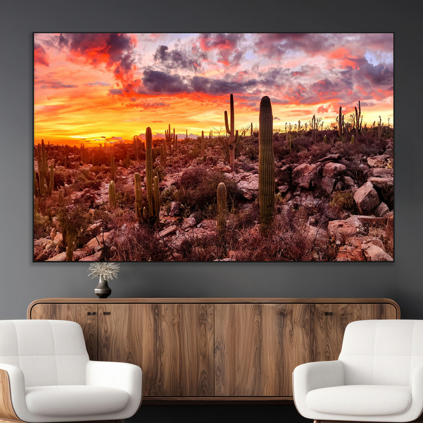 -Arizona Desert Print, Western Cowboy Wall Art Print