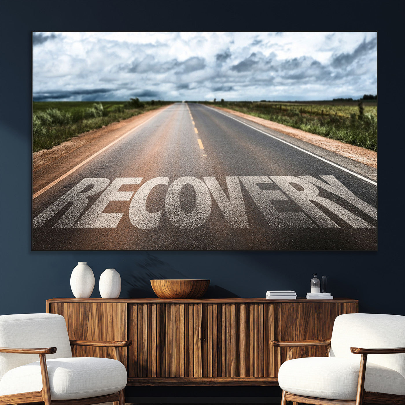 50743-MGV-CV-36X24-Recovery Road Wall Art Canvas Print