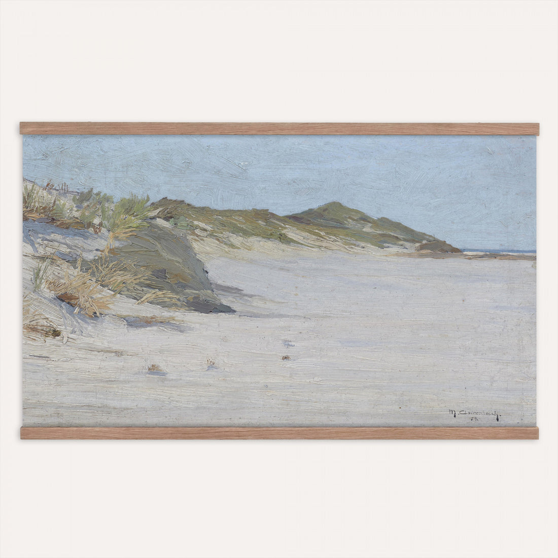 Beach Dune Tapestry Wall Art, Antique Impressionism Ocean Shore Wall Hanging, Extra Large Beach House Bedroom Wall Decor Gift
