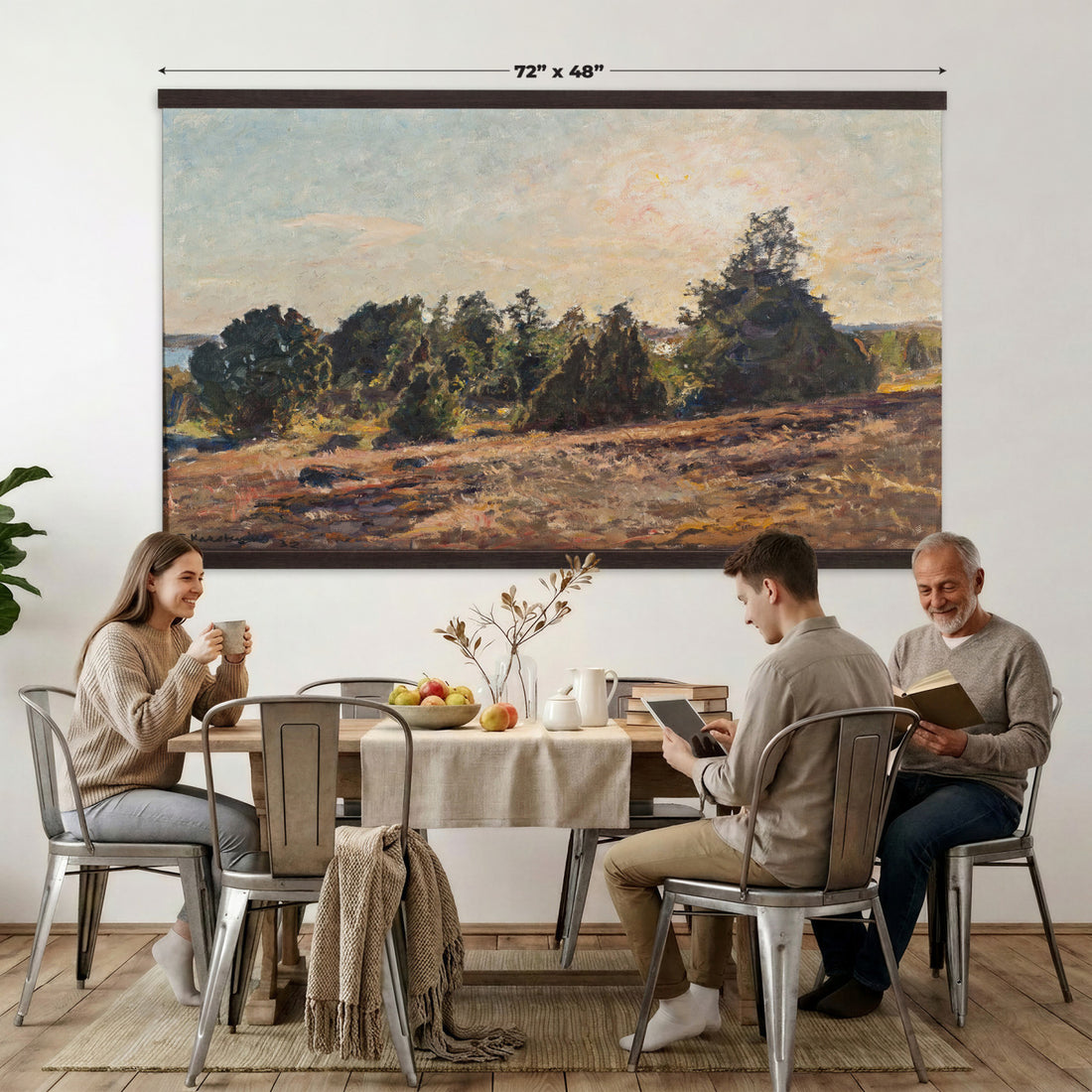 Jane Sutherland Tapestry Wall Art, Landscape Impressionism Blanket, Extra Large Cottagecore Office Decor Gift