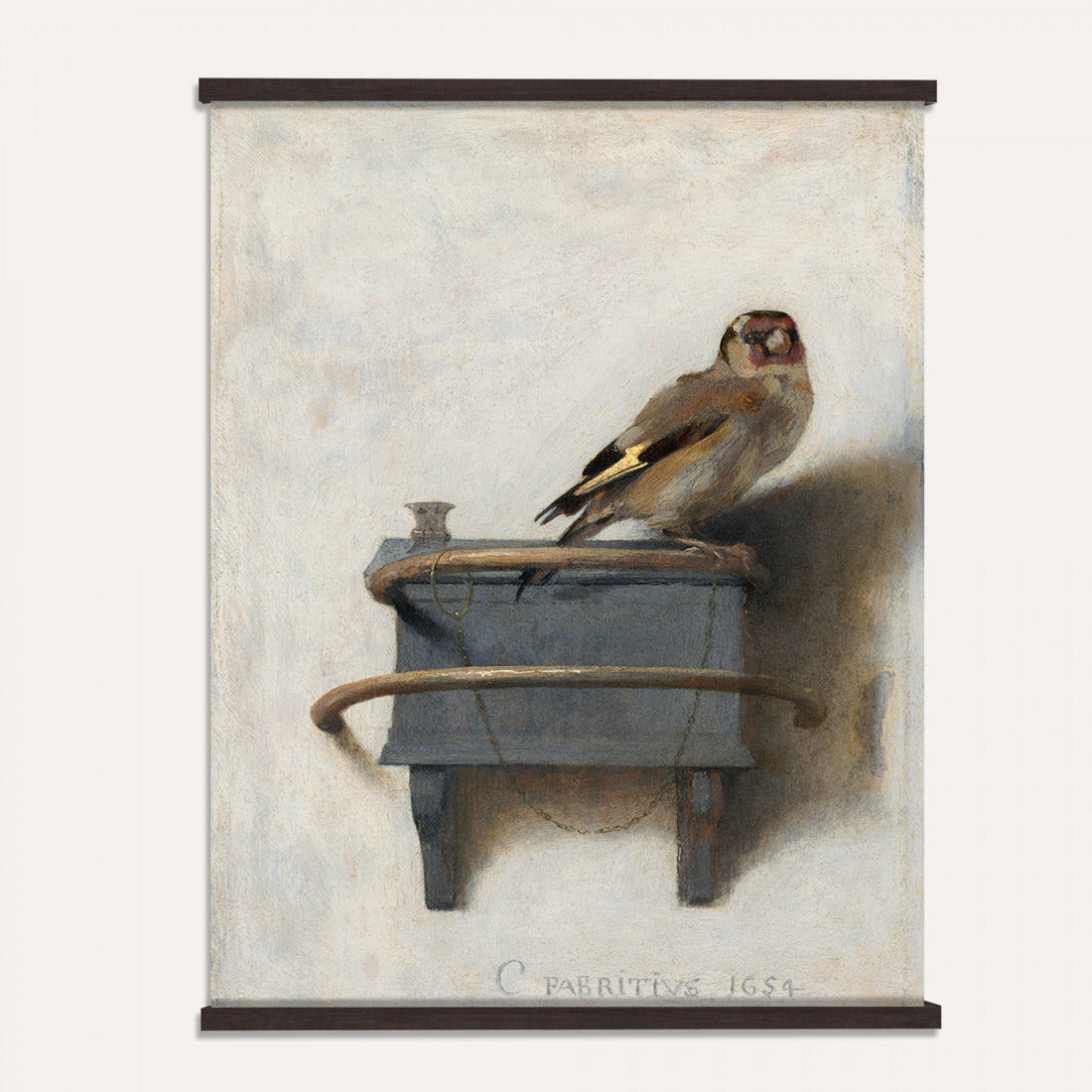 Goldfinch Tapestry Wall Art, Antique Dutch Golden Age Bird Wall Hanging, Extra Large Library Bedroom Wall Decor Gift